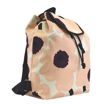マリメッコ MARIMEKKO / ERIKA PIENI UNIKKO BACKPACK バックパック #048466 833 LIGHT BEIGE/PINK/BURGUNDY