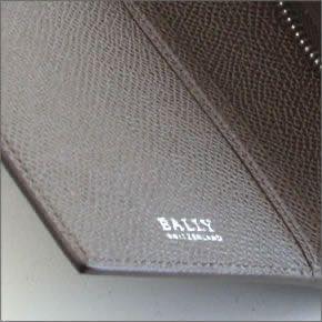 バリー BALLY / AUBERGINI MAN/BARK 14 ファスナー型押しカーフ 長札入財布 小銭入付 #BALIRO.B 146