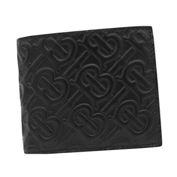 バーバリー BURBERRY / BIFOLD MONOGRAM PRESSED WALLET 二つ折財布小銭入付 #8017655 A1189 BLACK