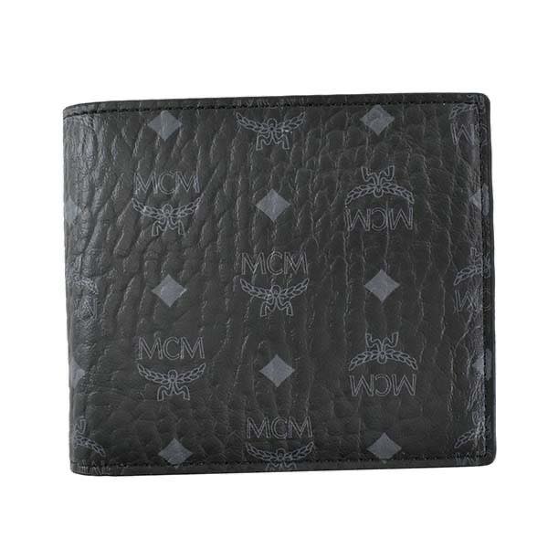 GV[G MCM / VISETOS ORIGINAL FLAP WALLET /TWO-FOLD SMALL ܍zKt #MXSAAVI01 BK001 BLACK