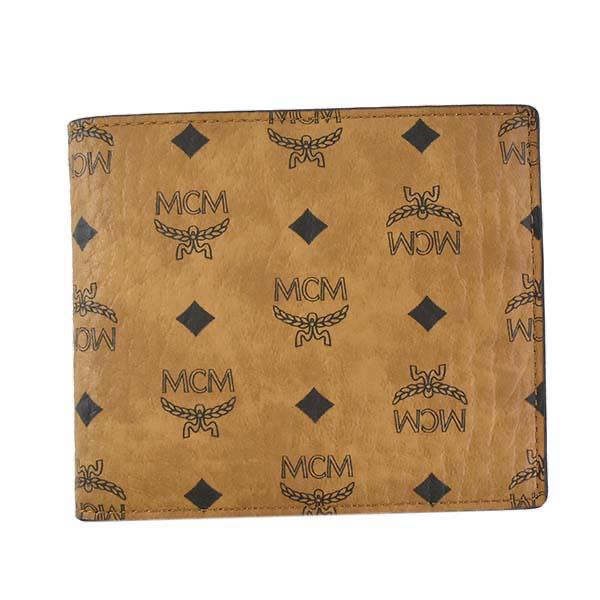 GV[G MCM / VISETOS ORIGINAL FLAP WALLET /TWO-FOLD SMALL ܍zKt #MXSAAVI01 CO001 COGNAC