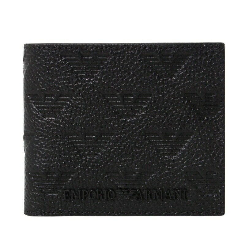 エンポリオアルマーニ EMPORIO ARMANI / 二つ折財布 #YEM122 Y142V 81072 Black