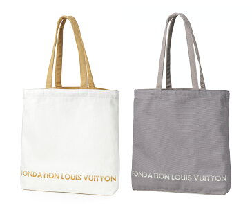 フォンダシオン ルイ・ヴィトン FONDATION LOUIS VUITTON / FLV美術館 限定 トートバッグ #White Grey Canvas Tote Bag【新品・正規品】 ブランド ルイヴィトン トートバッグ トート ヴィトン バッグ ブランドバッグ レディース メンズ ルイヴィトン美術館