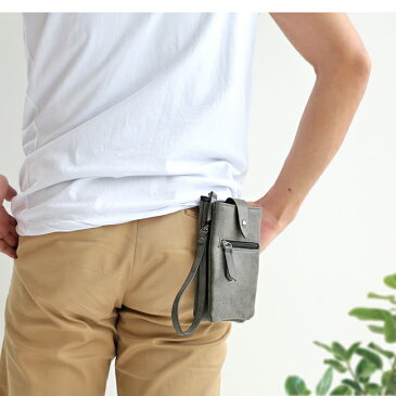 スマホ ポーチ メンズ スマホポーチ 2way ケース アイコス カバー レディース スマホバッグ アイフォン 男性用 スマートフォン 電子タバコ タバコケース iphone 12 ベルトポーチ 携帯 カラビナ レザー 煙草ケース たばこケース 革 /VINT-BELT/ メール便 送料無料