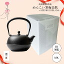 【母の日ギフト♪】南部鉄器 南部鉄瓶 めんこい寒梅美肌〜MENKOI BIHADA〜 0.9L IH対応 日本製 伝統工芸品 おしゃれ 鉄瓶 やかん 湯沸かし ...