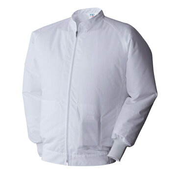 サンエス SUN-S 空調風神服 空調服 003 白衣 長袖 ブルゾン ※ ファン バッテリー別売 | 食品 加工 工場 現場 白 業務用 作業着 作業服 夏 熱中症 クール 涼しい 冷感 ファン ジャケット 衛生 ホワイト 静電 消臭 空調 夏場 作業 現場 室内 クリーン
