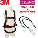 【130kg 対応 ランヤード セット品】 新規格適合 3M プロテクタ フルハーネス ワークポジショニング用 3M DBI-サラ EZ-Stop 伸縮式ランヤード タイプ1 ツイン 1246473 1161651 1161652 1161653 ｜ スリーエム ハーネス フルハーネス 新規格 対応 安全帯