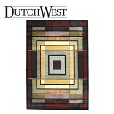 ダッチウエストジャパン(Dutchwest Japan) ラグ コントゥアーコレクション アンビエンス スモークブルー 【UW25066】| 絨毯 厚手 アメリカン 柄 アンティーク 風 薪 高品質 おしゃれ かっこいい カントリー 立体感 カーペット