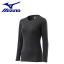 【9/20ポイント最大10倍】ミズノ mizuno ブレスサーモ アンダーウエア C2JAA801 厚手ウール for 極寒 クルーネック長袖シャツ レディース...