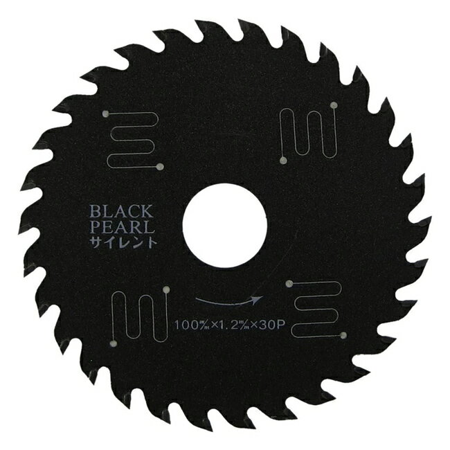 山真 YAMASHIN ヤマシン 木工用チップソー ブラックパールサイレント 100×30P MAT-BLPS-100