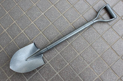 【お届け先は法人様のみの商品になります。個人宛には送れません。】8−8　パイプ柄ホームショベル　丸型　HS503