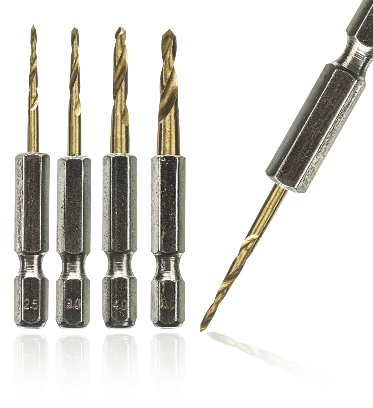 高芝ギムネ　ちょっとだけ下穴ドリル　六角軸　木材・アルミ・薄鉄板・石膏ボード・合板・竹・アクリル..