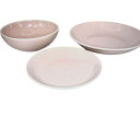 エコな食器 エルサイク(ピンク) 3点揃日本製(美濃焼) リサイクル食器 お買い得エコ リサイクル 新生活 スタイルに