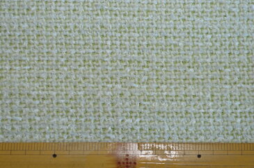 【日本製】レーヨンモールファンシーツィードコットン 91% ナイロン 9%グリーン【 生地 布 織物 手芸 手作り DIY インテリア 春/夏 コットン ファンシーツィード モール糸 ジャケット スカート スーツ ワンピース 小物 】