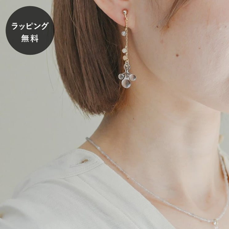 樂天商城 - 【平日5日以内に出荷】HARIO ハリオ イヤリング tane 雨氷 HATN-UH-E-NF