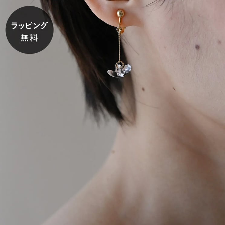 【平日5日以内に出荷】HARIO ハリオ バーズワーズ イヤリング バードレスト クリア HABW-BC-E-NF