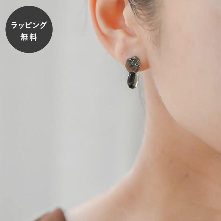 Rakuten - 【平日5日以内に出荷】HARIO ハリオ バーズワーズ ピアス ポイント ミニ グレー HABW-PMG-P-NF