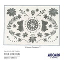 y10܂ł̂ŗcƓoׁzO}bg [~ tH[NCO AC{[ 130~185cm MOOMIN FOLK LINE RUG X~mG SUMINOE