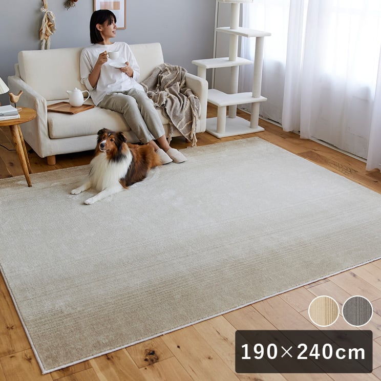 Rakuten - 【10時までのご注文で翌営業日出荷】スミノエ HOME ラグマット マール2 190×240cm 床暖房対応 日本製