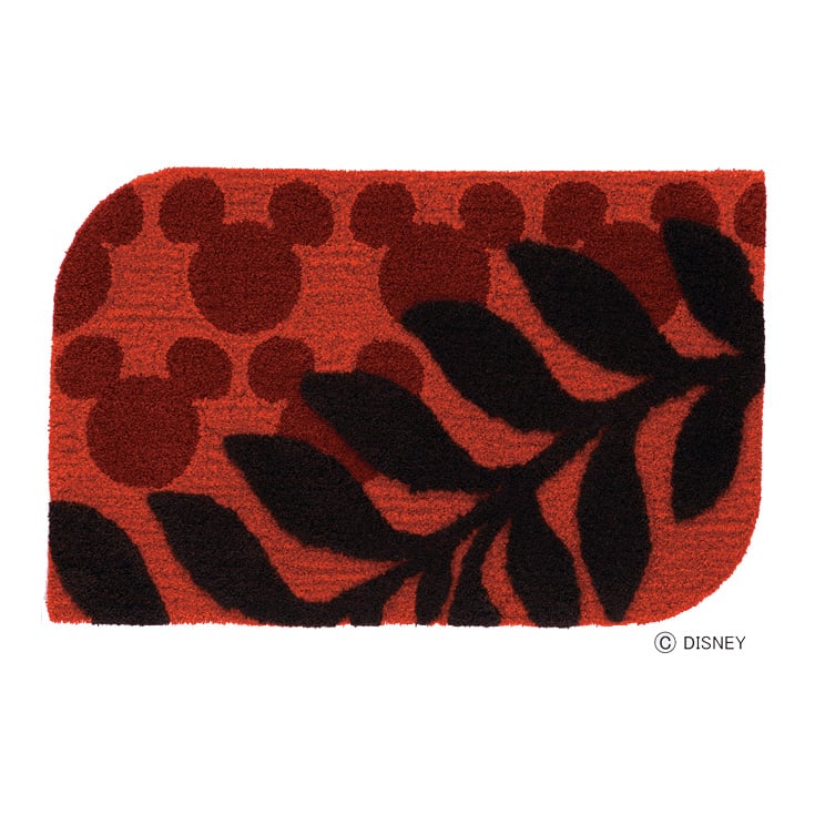 【10時までのご注文で翌営業日出荷】ラグマット ディズニー ミッキー ローレルマット ワイン 50cm×80cm Disney MICKEY/Laurel MAT スミノエ SUMINOE ラグ フロアマット