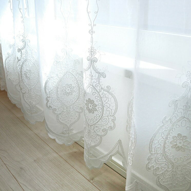 【平日6日以内に出荷】TEXTALIAN テキスタリアン レースカーテン「ペンデル」 幅〜100cm×丈〜260cm