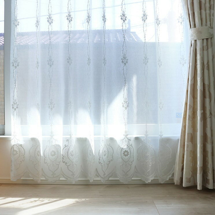 【平日6日以内に出荷】TEXTALIAN テキスタリアン レースカーテン「ペンデル」 幅〜100cm×丈〜260cm [2]