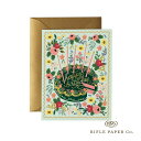 【12時までのご注文で当日出荷】ライフルペーパー カード フローラルバースデーケーキ Rifle Paper Co. イラスト メッセージカード