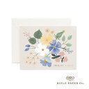 【12時までのご注文で当日出荷】ライフルペーパー カード ブルーガーデンサンキュー Rifle Paper Co. イラスト メッセージカード