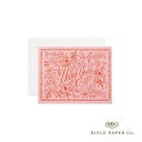 【12時までのご注文で当日出荷】ライフルペーパー カード ピンクサンクス Rifle Paper Co. イラスト メッセージカード