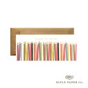 【12時までのご注文で当日出荷】ライフルペーパー カード キャンドルズ バースデー ランドスケープカード Rifle Paper Co. イラスト メッセージカ...
