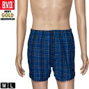 BVD GOLD トランクス M L チェック柄 アソート 綿100% 前開き メンズ インナー 下着 肌着 コットン メンズインナー G192 ゴールド