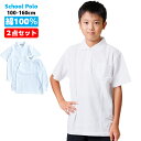 ポロシャツ 綿100% 2枚セット キッズ スクールポロシャツ 半袖 長袖 2枚セット 白 小学生 通学 子供 男女兼用 制服 幼稚園 小学校用ポロシャツ 吸汗速乾 スクールシャツ 通学用 学校用 入学 買い替え 新学期 入学式 卒業式 安い スクールポロ 小学生ポロシャツ