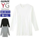 グンゼ YG 綿100% 長袖 丸首 シャツ メンズ 抗菌 防臭 クルーネック Tシャツ 男性 インナー 定番 コットン 柔らか 紳士 インナーシャツ シンプル 下着 肌着 ワイジー YV0011V M-LL(4)