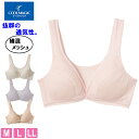 グンゼ ノンワイヤーブラジャー レディース 春夏 クールマジック 吸汗速乾 部屋干し 綿混 メッシュ 乾きやすい ラクブラ ワイヤレス らくちん かぶりタイプ ホックなし 下着 通気性 ムレ防止 梅雨 シンプル 定番 GUNZE EB1237H M-LL
