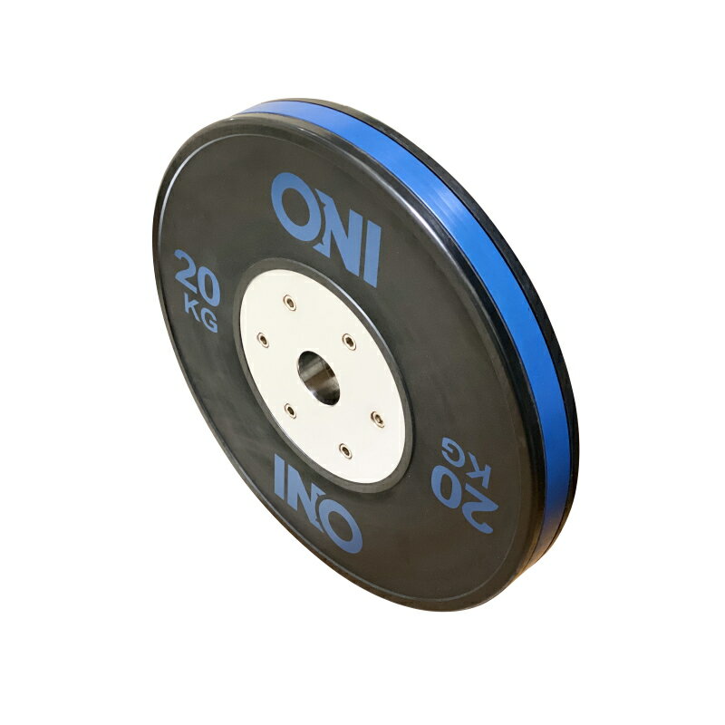ONI バンパープレート 20kg 2枚1セット 高精度 高耐久 IWF規格仕様 オリンピックシャフト仕様
