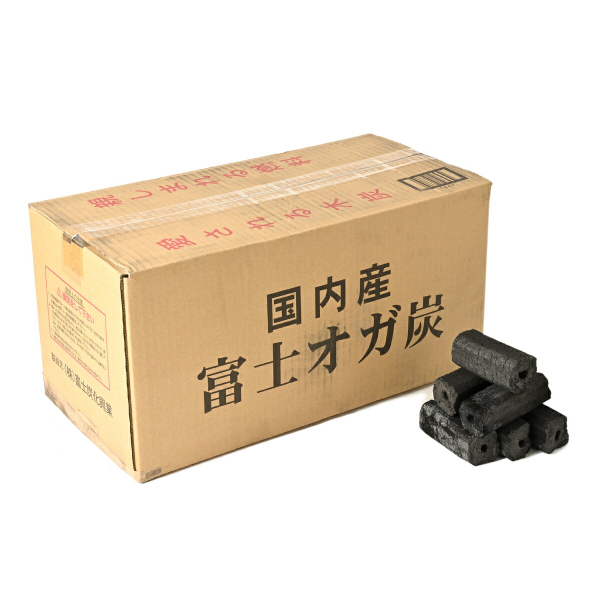 国産オガ炭 愛媛県産 富士オガ炭 シーシャ 無煙ロースター 灰が少ないタイプ 高級炭 10kg