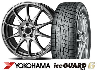 ヨコハマ ice GUARD 6 iG60　205/60R16ZACK JP202　16インチSET