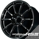 ADVAN Racing RS3 19x9.5J 5H(M14)/112.0 38 ブラッククロ-ム【V4367】GTRデザイン