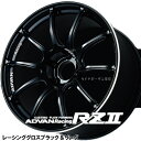 ADVAN Racing 15x6.0J　4H/100　+45　レ-シンググロスブラック&リング