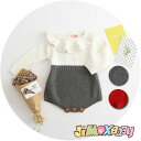 ★jimaxbaby福袋5点7880円★ 100cm 「メール便送料無料」 ベビーロンパース　重ね着風　オールインワン　ニット　簡単　春秋　ベビーオールインワン　ベビー服　子供服　女の子　長袖　可愛い　シンプル　新品