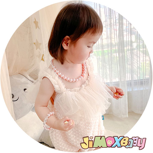 楽天JIMAXBABY「メール便送料無料」貝パール　子供ネックレス×ブレスレット　ベビー　赤ちゃん　発表会　フォーマル　誕生日　プレゼント　女の子　結婚式　飾り　小物 雑貨 かわいい