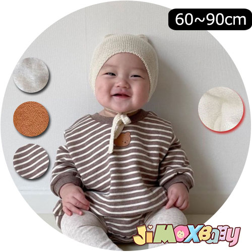 ★jimaxbaby福袋5点7880円★60cm/70cm/90cm 「裏起毛」クマ柄　ベビーロンパース　暖かい　裏起毛　シンプルのオールインワン　長袖　襟　春秋　ベビーオールインワン　ベビー服　子供服 男の子　女の子　長袖　可愛い　シンプル　新品　パーカー風