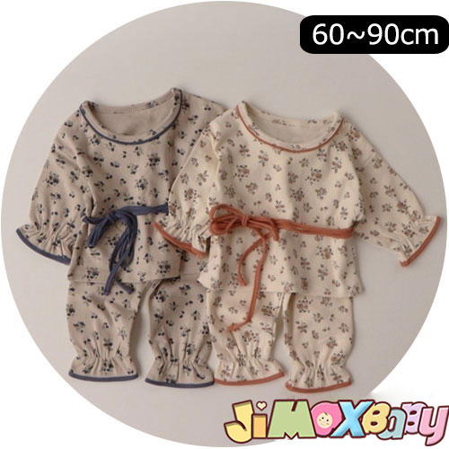 ★jimaxbaby福袋5点7880円★60cm/80cm/90cm 2点セット 上下セット ルームウェア インナー 肌着 ベビー服 女の子 長丈 長袖 花柄 女の子 ルームウェア 女の子 シンプル 春秋 キッズ服 ベビー服 子…