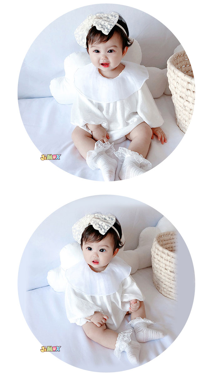 【即納】★jimaxbaby福袋5点5280円★ 60cm/70cm/90cm 「メール便送料無料」ロンパース　長袖　レースの襟付き　オーバーサイズ　オールインワイン　ベビーオールインワン　ベビー服　子供服 女の子　長袖　可愛い　シンプル tgb0606-10005057 JIMAXBABY(ジーマックスベビー) サンプル画像2