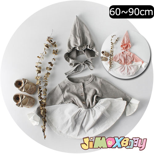 Rakuten - 【即納】★jimaxbaby福袋5点3680円★ 90cm ベビーロンパース　2点セット　シンプルのオールインワン　女の子のタイプ　フレア　ワンピースのようなロンパース　春秋　ベビーオールインワン　ベビー服　子供服　女の子　長袖　可愛い　シンプル　新品◎