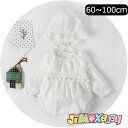 クーポン配布中♪【即納】★jimaxbaby福袋5点5280円★ 100cm 「メール便送料無料」 2点セット 帽子付き ベビー服 ロンパース ホワイト レース...