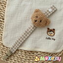 ★jimaxbaby福袋5点3680円★【即納】メール便送料無料 おしゃぶりホルダー チェック柄 ストラップ おしゃぶり クリップ ホルダー おしゃれ ストラップ クリップ 出産祝い ベビーギフト 新生児 赤ちゃん クマモチーフ クマ チェック