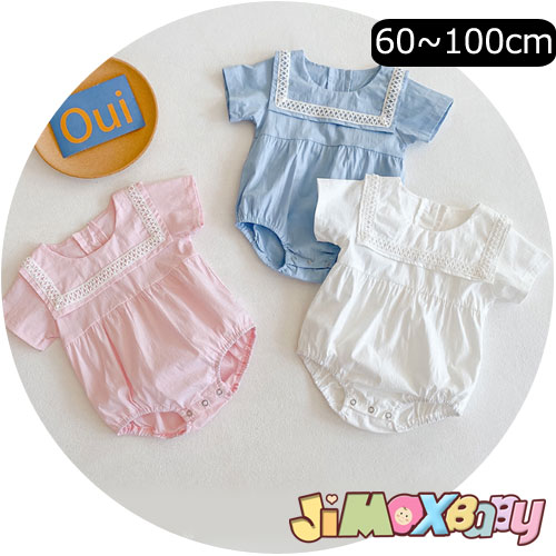 【即納】★jimaxbaby福袋5点3680円★ 90cm/100cm 「メール便送料無料」ベビーロンパース/半袖　大きい襟..