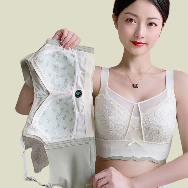 小さく見えるブラジャー 胸を小さく見せる ブラジャー レースブラ バストダウン レディース下着 通気性 補正下着 tgk-shop-10021339 TGK-SHOP サンプル画像2