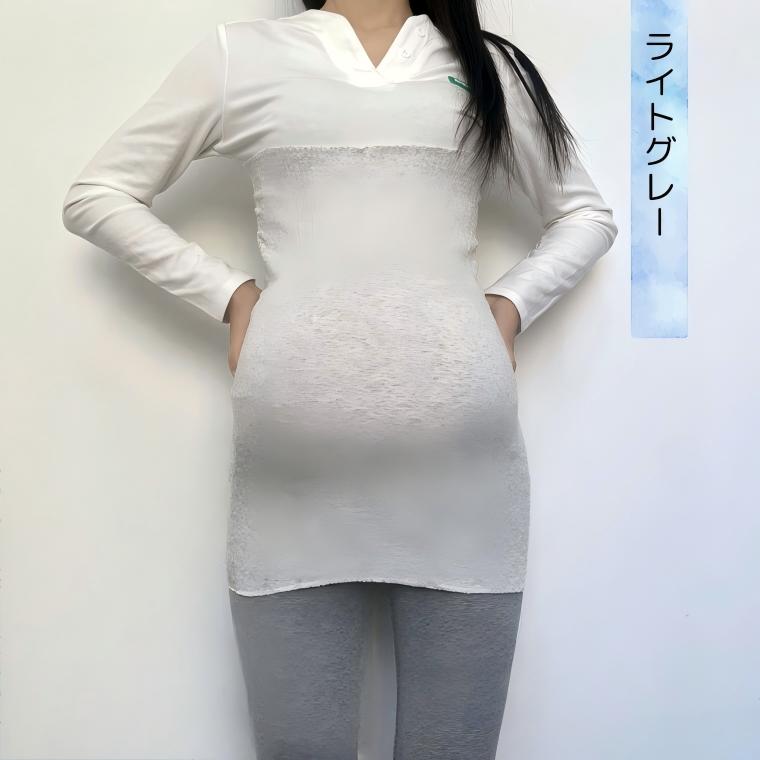 2枚組妊婦さんも安心よく伸び腹巻ロング丈無地大きいサイズシングルレイヤー妊娠中...